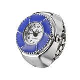 Cifeeo 2023 Individuality Vintage Punk Elastic Stretchy Quartz Watch Rings For Women Man Hip-Hop Couple Accessories