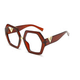 Cifeeo Anti-Blue Women Glasses Frames Optical Clear Transparent Lens Myopia Fashion Metal Frame Prescription Eyewear Computer Glasses