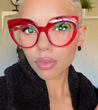 Cifeeo Cat Eye Optical Glasses Women Men Vintage Clear Glasses Eyeglasses Frame Transparent Lens Spectacle Frame Prescription Unisex