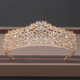 Cifeeo Wedding Crown Hair Jewelry Bridal Headpiece Woman Baroque Rhinestones Crystal Tiaras Bride Party Crowns Wedding Hair Accessories