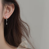 Cifeeo Christmas Gift Water Drop Shape Female Zircon Rhinestone Elegant Fashion Earrings For Women Серьги eh1460