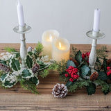 Cifeeoshop christmas aesthetic Christmas gifts idea Christmas Tree Decoration Supplies Candle Aromatherapy Candlestick Garland Ring Creative Home Desktop Dining Table Layout Cyber Monday 2024