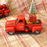 Cifeeoshop christmas aesthetic Christmas gifts idea for kid Decorative Red Metal Truck Decoration Christmas Decoration Gift Vintage Red Truck