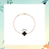 Cifeeo - Red Agate Clover Female Pork Belly White Shell Bracelets