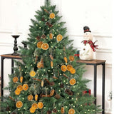 Cifeeoshop christmas tree aesthetic Christmas decorations Christmas Tree Decoration 24pcs Dried Flower Orange Slice Pine Cone Christmas Pendant DIY Decoration Cyber Monday 2024