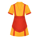 Buycifeeo costume party dress to impress Customized Cos Film and Television Same Style Bar Fast Food Overalls Halloween Cosplay Uniform Short Skirt Bankruptcy Sisters