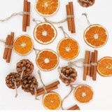Cifeeoshop christmas tree aesthetic Christmas decorations Christmas Tree Decoration 24pcs Dried Flower Orange Slice Pine Cone Christmas Pendant DIY Decoration Cyber Monday 2024