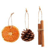Cifeeoshop christmas tree aesthetic Christmas decorations Christmas Tree Decoration 24pcs Dried Flower Orange Slice Pine Cone Christmas Pendant DIY Decoration Cyber Monday 2024