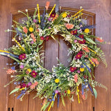 Buycifeeo autumn home Texas Wildflower Garland Spring and Summer Garland Front Door Simulation Dried Flower Garland Buttercup Fresh Green Plant Eternal Flower