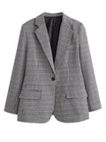 business casual outfits Women's 2024 Spring and Autumn Fashion plus Size Slim Fit One Button Small Suit Jacket for Women