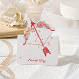 CIFEEO- Valentine's Day DIY GIFT bouquet greeting card crayon ins flower folded greeting card universal small card flower shop baking card