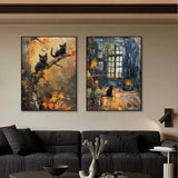 Buycifeeo autumn home Halloween Decorative Painting Hot Sale Trend Halloween Living Room Bedroom Wall Printing Core Frameless