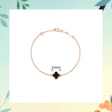 Cifeeo - Red Agate Clover Female Pork Belly White Shell Bracelets