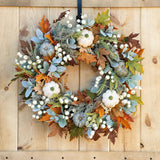 Buycifeeo autumn home Halloween Thanksgiving Christmas Wall Decoration Garland Frost Leaf Pumpkin Autumn Garland Pendant Door Decoration