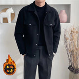 winter outfits men Woolen Coat Men's Autumn and Winter New Korean Style Trendy All-Match Casual Jacket Men's Top