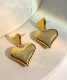 CIFEEO- Original Design Gold Alloy Love Drop Earrings ZZ043