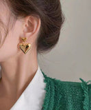 CIFEEO- Original Design Gold Alloy Love Drop Earrings ZZ043