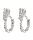 CIFEEO- Original Design Gold Sterling Silver Overgild Animal Hoop Earrings KX1032