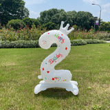 Cifeeo-32inch White Balloons Birthday Number Balloons Outdoor Baby Shower Decoration for Kids Adult Standing Number Balloon