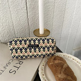 Cifeeo-Back To School Gifts Pencil Case Korean Retro Pencilcase Trousse Scolaire Corduroy Pen Case Estuche Lapices Kalemlik School Supplies Pencil Pouch