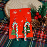 Cifeeo-Christmas Gift idea 5 Pairs Christmas Earrings for Women,Holiday Xmas Dangle Earrings Snowflake Light Earrings Set Christmas Jewelry Gifts