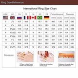 Cifeeo-Christmas gifts idea Gorgeous Three-Row White Zircon Engagement Rings Fashion Gold Color Party Anniversary Wedding Rings for Women