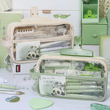 Cifeeo-Back To School Gifts Large Capacity Pencil Case Transparent Pencil Pouch Trousse Scolaire School Supplies Estuches Escolares Pencil Cases For Girls