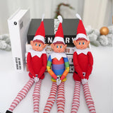 Cifeeo-42cm Christmas Elf Behaving Behavin Badly Plush Toy Novelty Long Bendy Naughty Boy Elf on The Shelf Christmas Elves Doll