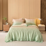 Cifeeo-Cifeeo Luxury Bedding Set Lyocell Soft Silky Cool Feeling Antimicrobial Duvet Cover Flat/Fitted Bed Sheet Pillowcases 4Pcs