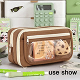Cifeeo-Back To School Gifts 9 Layers Transparent Pencil Case Estuches Escolares Pencil Cases Piornik School Supplies Large Capacity Trousse Pencil Pouch