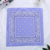 Cifeeo Vintage Bohemia Print Bandana Hair Bands For Girls  Women Headband Scarf  Face Mask Cross Turban Bandanas Headwear 55Cmx55cm