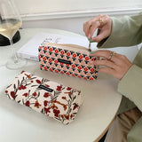 Cifeeo-Back To School Gifts Pencil Case Korean Retro Pencilcase Trousse Scolaire Corduroy Pen Case Estuche Lapices Kalemlik School Supplies Pencil Pouch