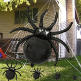 Cifeeo-Halloween Spider Foil Balloons Happy Halloween Birthday Party Decoration Supplies Kids Favors Large Black Spider Helium Globos