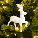 Cifeeo-Xmas Tree Pendants Snowflake Angel Deer Hanging Ornaments Christmas Decorations For Home Kids Toy 2024 Navidad New Year Party