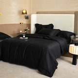 Cifeeo-1400TC Egyptian Cotton Bedding Set, Luxury High Quality, Soft, Silky, Black, Duvet Cover, Flat, Fitted Bed Sheet, Pillowcases