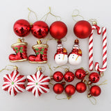 Cifeeo-Christmas Tree Balls Red Candy Cane Hanging Ornament Big Pendants Set Christmas Decorations For Home 2024 Natal Navidad New Year