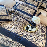 Cifeeo-Luxury Leopard Printed Bedding Set, Thickened Warm Velvet Fleece, Crystal Velvet Flannel Duvet Cover Set, Bed Sheet, Pillowcases