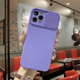 CIFEEO- Camera Lens Protection Solid Phone Case For iPhone 13 14 11 12 Pro Max Mini X XR XS Max 7 8 14 Plus Candy Color Soft TPU Cover