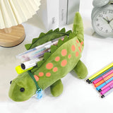 Cifeeo-Back To School Gifts Dinosaurs Plush Pencil Case School Supplies Pen Case Estuche Escolar Pencilcase Trousse Scolaire Kawaii Stationery Pencil Pouch