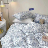 Cifeeo-INS Style Bedding Boys Girls Twin Queen Size Duvet Cover Set Flat Sheet Pillowcase Bed Linen Kids Adult Fashion Home Textile