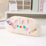 Cifeeo-Back To School Gifts Cute Pencil Case Kawaii Stationery Pencilcase Estuche Escolar Plush School Supplies Pen Case Trousse Pencil Cases For Girls