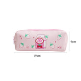 Cifeeo-Back To School Gifts Strawberry Pencil Case Kawaii Stationery Pencilcase Milk PU Leather Pen Case Trousse School Supplies Pencil Cases For Girls
