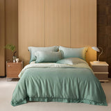 Cifeeo-Cifeeo Luxury Bedding Set Lyocell Soft Silky Cool Feeling Antimicrobial Duvet Cover Flat/Fitted Bed Sheet Pillowcases 4Pcs