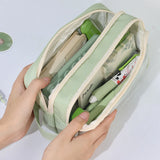 Cifeeo-Back To School Gifts Large Capacity Pencil Case Transparent Pencil Pouch Trousse Scolaire School Supplies Estuches Escolares Pencil Cases For Girls