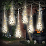 Cifeeo-Halloween Decoration Hanging Light Up Spider Egg Sacs Outdoor Decoration Glowing Spider Web Egg Indoor Lighted Gift for Party