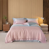 Cifeeo-Cifeeo Luxury Bedding Set Lyocell Soft Silky Cool Feeling Antimicrobial Duvet Cover Flat/Fitted Bed Sheet Pillowcases 4Pcs