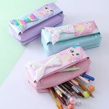 Cifeeo-Back To School Gifts Mermaid Pencil Case Estuche Escolar Pencilcase School Supplies Sequins Pencil Pouch Kawaii Stationery Pencil Cases For Girls