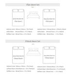Cifeeo-Rose Flowers Embroidery Lace Ruffles Bedding Set Lyocell Cotton Soft Silky Cooling Duvet Cover Flat/Fitted Bed Sheet Pillowcases