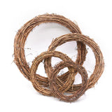 Cifeeo-1pcs Christmas Decoration 12-25cm Christmas Party Wedding Wreaths Decoration Garland Material Rattan Wreath DIY Wreath Party