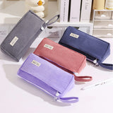 Cifeeo-Back To School Gifts Corduroy Pencil Case Cute Stationery Pencil Case Girls Large Capacity Pencilcase School Supplies Estuche Escolar Pencil Pouch